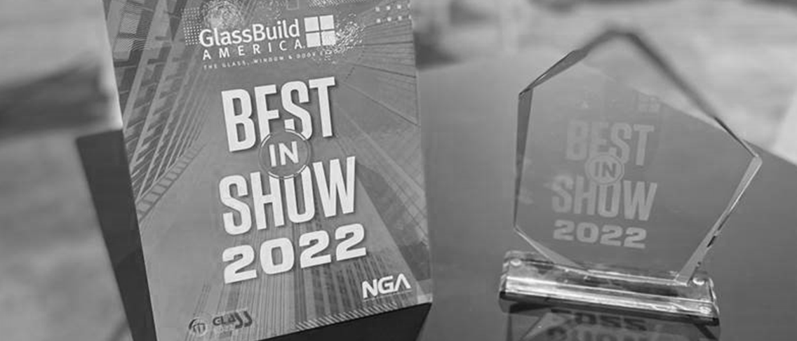 Emmegi USA "Best Machinery Booth" at Glassbuild 2022 Emmegi